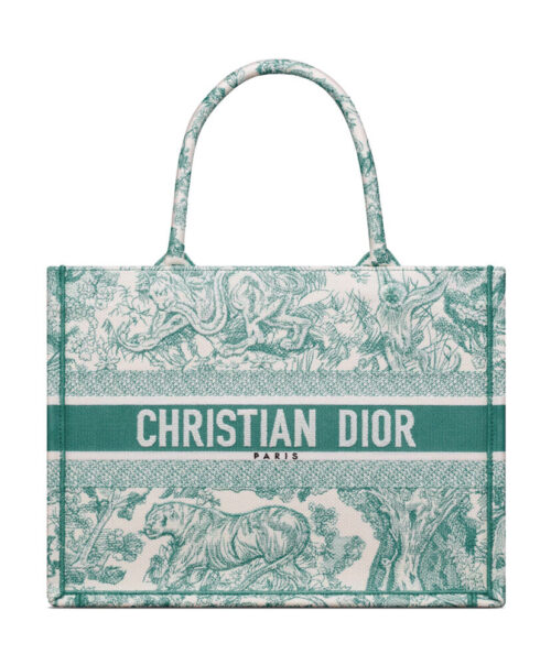 Christian Dior Medium Dioriviera Dior Book Tote Green